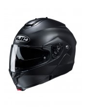 HJC C91 Blank Matt Black Motorcycle Helmet at JTS Biker Clothing  