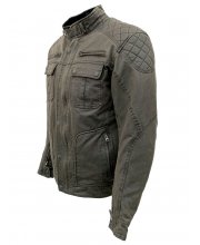 JTS Gunner Wax Cotton Textile Motorcycle Jacket at JTS Biker Clothing