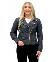 JTS Marlon Brando ladies leather jacket at JTS biker clothing