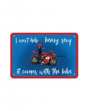 Oxford Garage Metal Sign: IT COMES WITH THE BIKE at JTS Biker Clothing