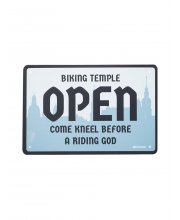 Oxford Garage Metal Sign: TEMPLE at JTS Biker Clothing